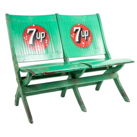 7UP Folding Double Seat Bench