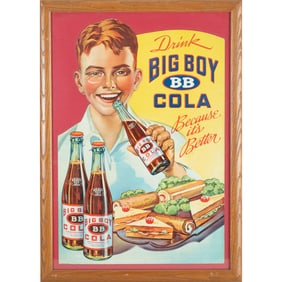 Drink Big Boy BB Cola Store Display Sign
