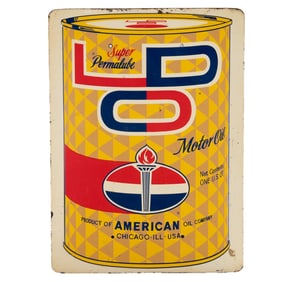 Super Permalube LDO Motor Oil Sign