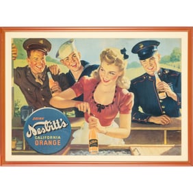 Nesbitt's Orange Soda Advertising Sign