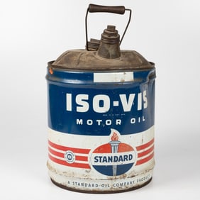 Standard ISO-VIS 5 Gallon Metal Oil Can
