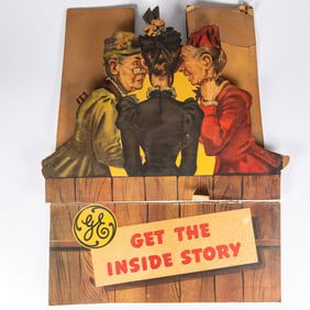 General Electric Lithograph Die-Cut Store Display