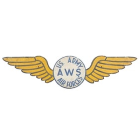 US Army Air Forces AWS Sign