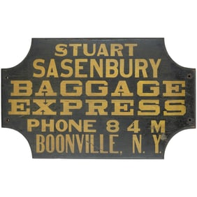 Painted Wood Merchant Sign