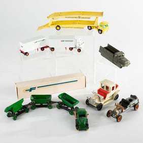 Six Antique and Vintage Toy Trucks