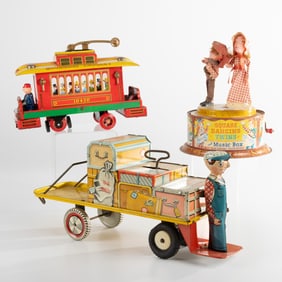 Three Tin Litho Toys