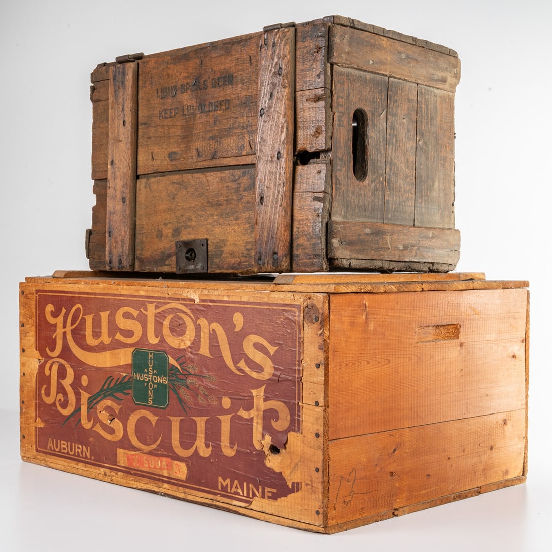 Cook's Goldblume Beer and Huston's Biscuit Crates (1 of 10)