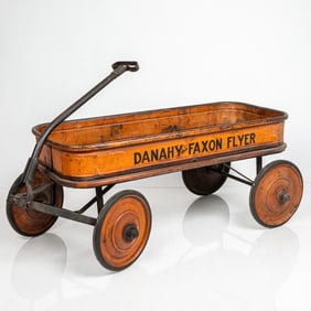 Danahy-Faxon Flyer Metal Painted Child's Pull Wagon