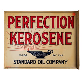 Perfection Kerosene Standard Oil Co, Flange Sign