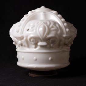 Standard Oil Red Crown Milk Glass Gas Pump Globe