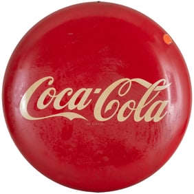 SST Coca-Cola Advertising Button Sign