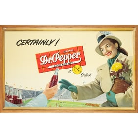 Dr. Pepper Offset Lithograph Store Display