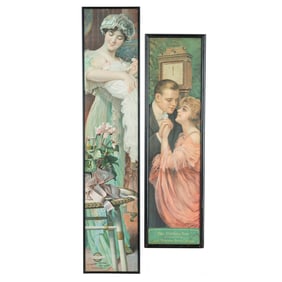 Two Chromolithograph Advertising Signs