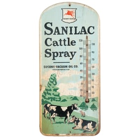 Socony-Vacuum Sanilac Advertising Thermometer