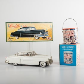 A Vintage 1950 Type Cadillac Sedan Model Car