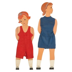 Painted Wood Store Mannequins