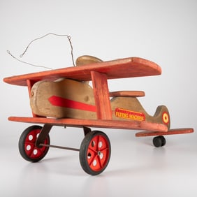 Great American Flying Machine Wooden Child's Tricycle Push Toy