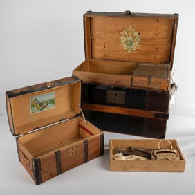 Two Antique Trunks