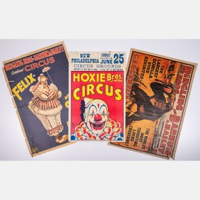 Three Vintage Circus Posters