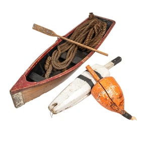 Three Boating-Themed Decorative Items
