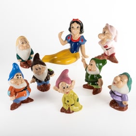 Porcelain Snow White and the Seven Dwarves