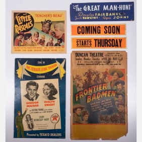 Group Of Vintage Film & Radio Posters