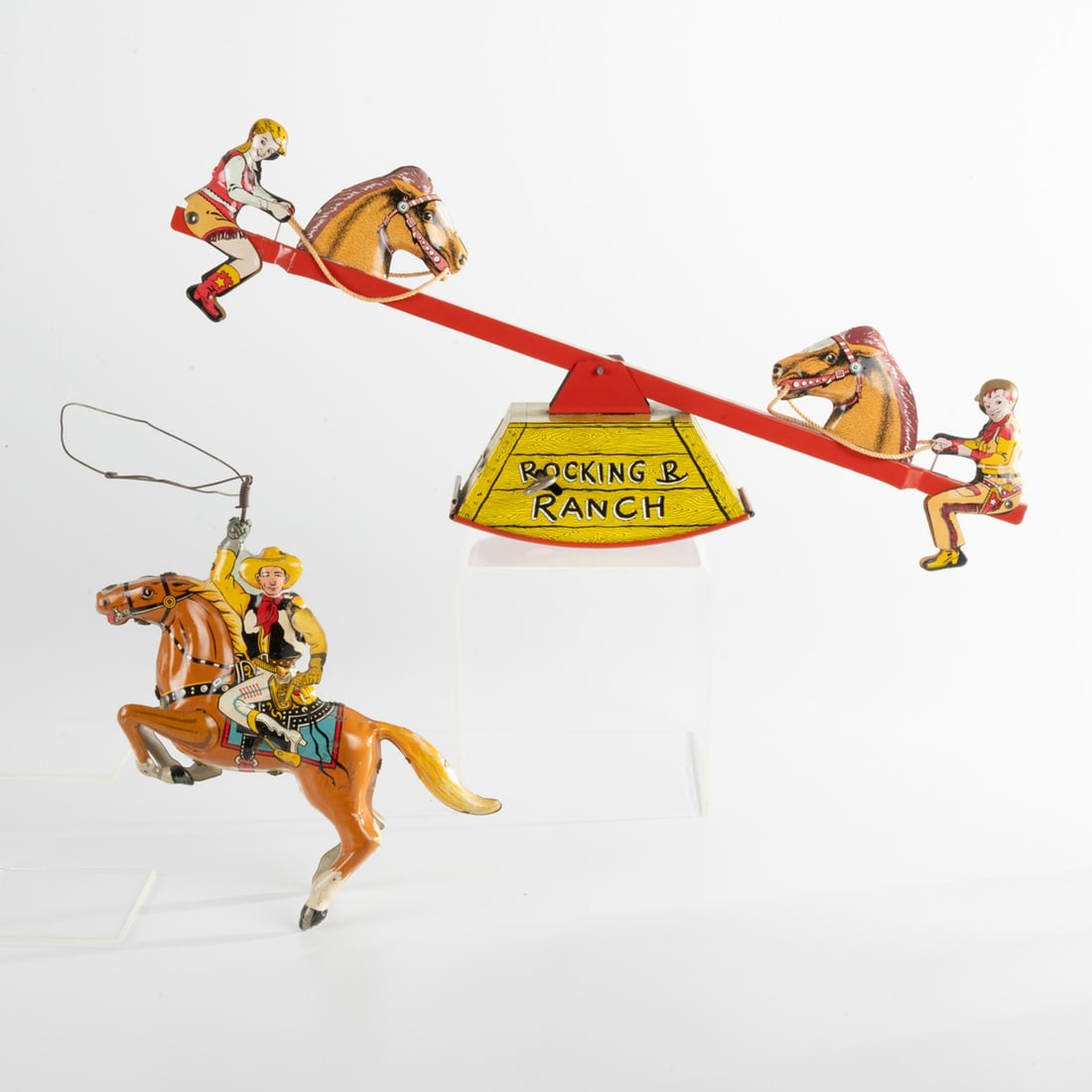 A Rocking R Ranch Tin Litho Wind-Up Toy (1 of 10)