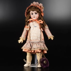 French Bisque Porcelain Doll
