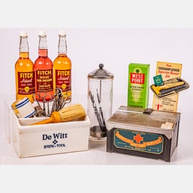 Collection Of Vintage Barbershop Displays