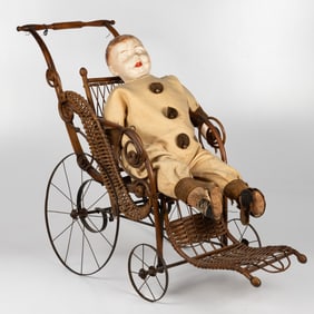 Victorian Doll Stroller and Doll