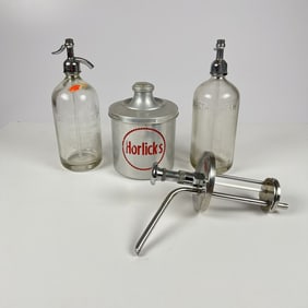 Two Vintage Soda Syphons