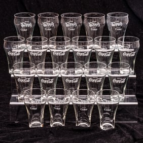 Twenty Coca-Cola Glasses