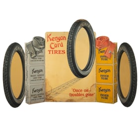 Vintage Kenyon Cord Tires Advertising Sign