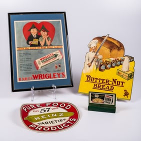 Four Vintage Advertising Displays
