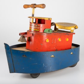 Tru-Matic Ride-On Tugboat Toy