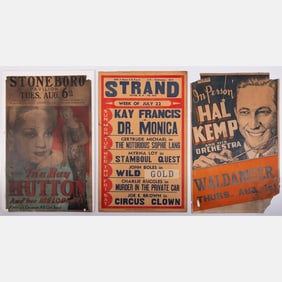 Three Vintage Theater Signs