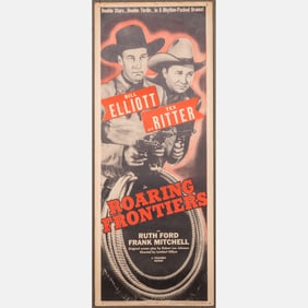 Roaring Frontiers Film Poster, 1955