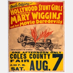 1920's Hollywood Stunt Girls Poster