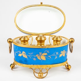 A French Sevres Style Perfume Casket.