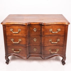 A French Provincial Style Walnut Commode