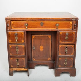 An English Captain's Knee-Hole Desk