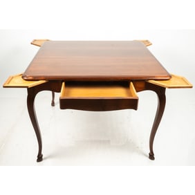 A French Provincial Style Walnut Games Table