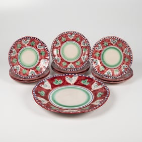 Group of Solimene Vietri Plates, Italy