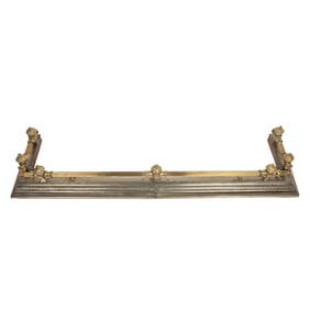 Edwardian Brass Fire Fender