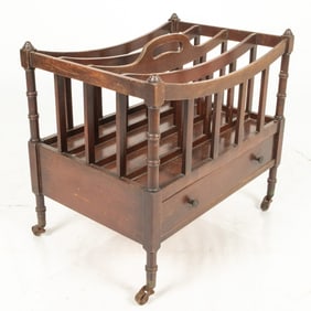 Georgian Style Mahogany Canterbury,