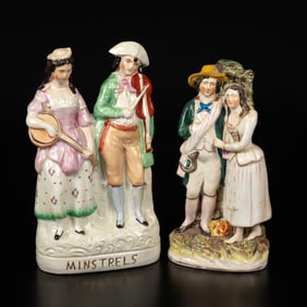 Two Staffordshire Figural Groups