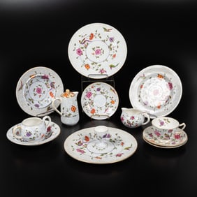 Partial Staffordshire Crown Breakfast Service