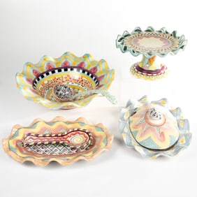 MacKenzie-Childs Ceramic Serving Dishes