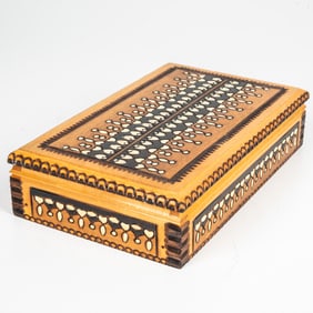 Eastern European Folk Carved Cigarette Box
