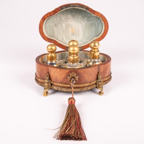 A French Kingwood and Gilt Brass Perfume Casket